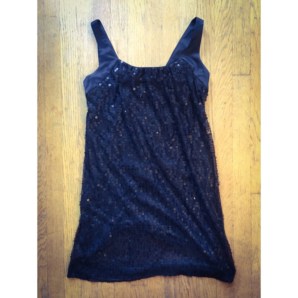 Maggy London Black Sparkle Cocktail Dress
